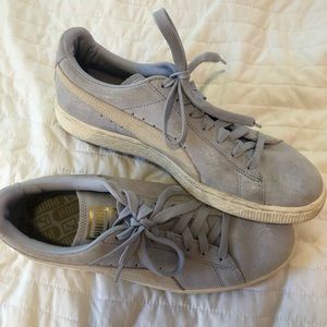 SPARKLY BLUE PUMA TRAINERS